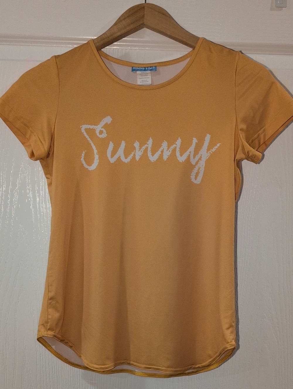 Sunny Script Short-Sleeve Tee - Mustard Girls M 10/12